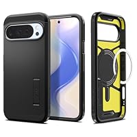 Spigen Case for Pixel 10 Pro XL Case, Tough Armor (AI) MagFit Designed for Google Pixel 10 Pro XL - Black