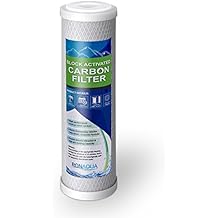 Replacement Filter for Under Sink Direct Connect One Stage Water Filtration System Block Activated Carbon Cartridge 5 Micron WELL-MATCHED with WFPFC8002, WFPFC9001, WHCF-WHWC, WHEF-WHWC, FXWTC, SCWH-5