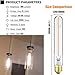 Duoled 7.3 Inch E26 Led Bulb 40 watt,Dimmable Tubular Bulb 4W,2700k Warm White Edison Bulbs,T10 Long Clear Glass Light Bulb for Rustic Pendant,Industrial Pipe,Wall Sconces,Chandeliers,6 Pack