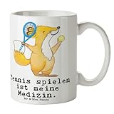 Mr. & Mrs. Panda Tasse Tennis spielen - Geschenk, Gewinn, Dankeschön, Danke, Tennisverein, Ballsportart, Becher, Kaffeetassen, Sportart, Tennis