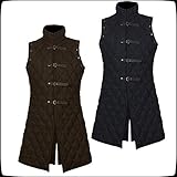 AnNafi Gambeson Coat Aketon Jacket Armor, Costumes Dress SCA Medieval Thick Padded Full Length...