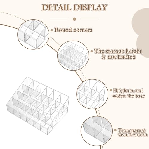 Image of 3Pack Essential Oil Holder,24Slots Plastics Essential Oil Storage,for Bottles Perfumes and Nail Polish Shelf,Essential Oil Organizer,Makeup Storage Rack