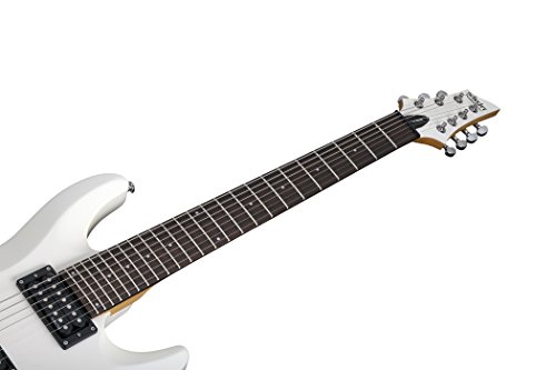 Schecter C-7 Deluxe Guitare électrique 7 cordes Blanc satiné - Les Beatles, Paul McCartney, John Lennon, RIngo Starr, George Harrison Schecter C-7 Deluxe Guitare électrique 7 cordes Blanc satiné – Image 4