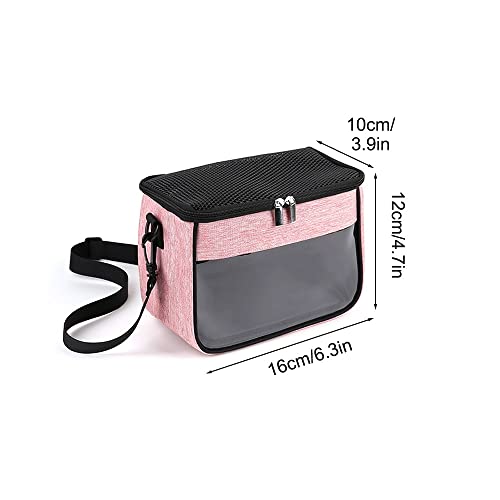 Dongker Hamster Carrier Bag, Small Animal Travel Bag Breathable Handbag W/Shoulder Straps For Mice Rat Gerbils Gecko Hedgehog Small Animals thumb #3