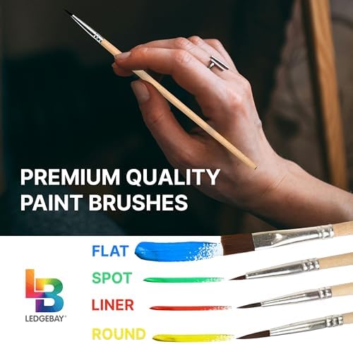 DIY Paint by Numbers Kit for Adults Framed Canvas: Beginner to Advanced Paint by Numbers Kit, Kits Include Acrylic Paint Set Brushes Tabletop Easel (Moonlight Bay 12" x 16" Framed)