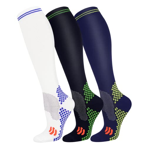 Image of FuelMeFoot 3 Pack Copper Compression Socks - Compression Socks Women & Men Circulation - Best for Medical,Running,Athletic