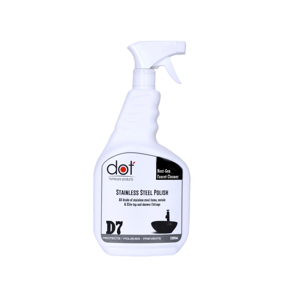 DOT Stainless Steel Polish 800ml | Protect from Rusts | SS Shiner | Removes Hard Water Stains | Enamel & Eco Friendly Matte Black Fixture cleaner (B0CQW7T6RV) Amazon Price History, Amazon Price Tracker