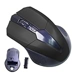 Wireless Optical Mouse - Computer Navigation Tool with USB Receiver with Sensitive Tracking, Precision 1200 DPI | Compact Portable Work Equipment for Desktop Operations with