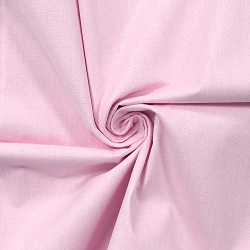 Image of Story@Home 210 TC Spark Solid Plain Cotton Single Bedsheet with 1 Pillow Cover (Light Pink)