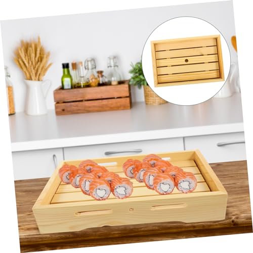 Plato de sushi de madera estilo japonés ULTECHNOVO miniatura 4