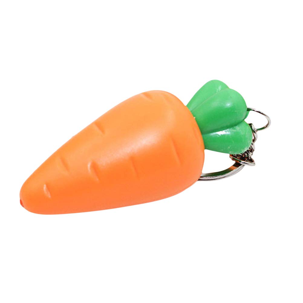 Amosfun LED Carrot Torch Keychain Easter Gift Easter Party Decoration Creative Handbag Phone Pendant Party Favour