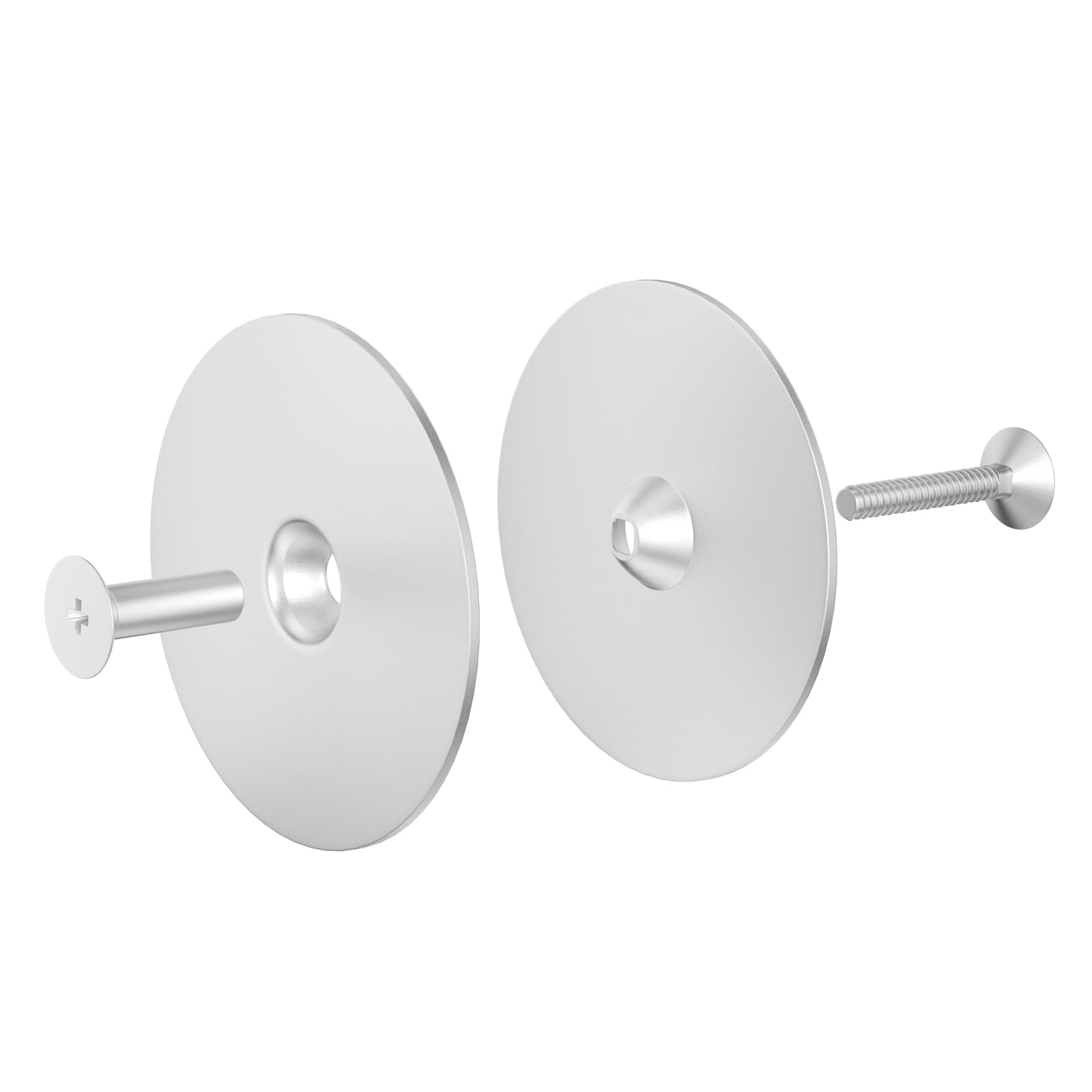 Steel Door Hole Cover Plate,25/8 Diameter Round