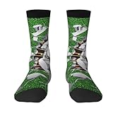 Poadnly Diseño de agujeros de balón de fútbol,Calcetines de compresión deportivos unisex Medias para adultos.