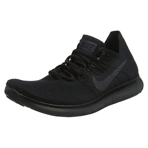 Nike Wmns Free Rn Flyknit 2017, Zapatillas de Trail Running para Mujer, Negro (Black/Anthracite 013), 36.5 EU