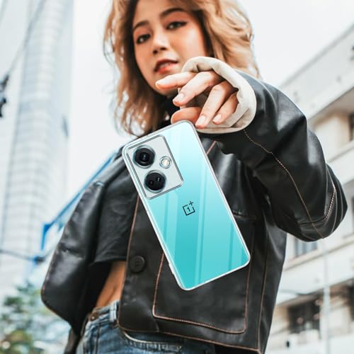 Image of Jkobi Back Cover for OnePlus Nord CE 3 (Silicone Clear Shockproof Case with Camera Protection | Soft and Flexible | Transparent)
