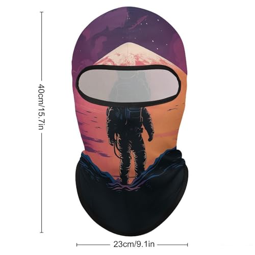 Balaclava para hombre, máscara facial para esquí, ciclismo y deportes de invierno, protección multifuncional para cara y cuello miniatura 2