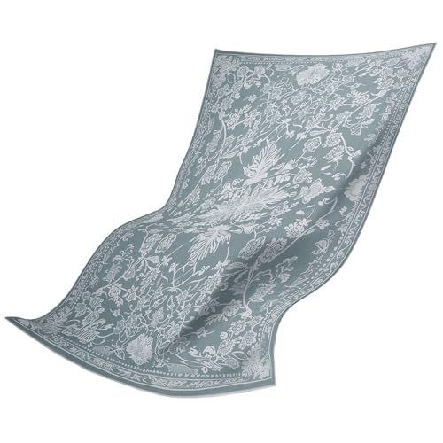 Image of gogoKIWI Hot Yoga Mat Towel 72 inchx48 inch, Yoga Mat Towel Non Slip with Corner Pockets for Pilates, Extra Large Printed Carpet-Style Design, Sweat Absorbent Mat Cover