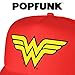 Popfunk Official Wonder Woman Classic Logo Foam Snapback Trucker Hat - Unisex for Men and Women