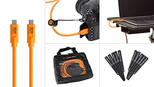 Starter Tethering Kit w/USB-C to USB-C, 15' (4.6m) ORG