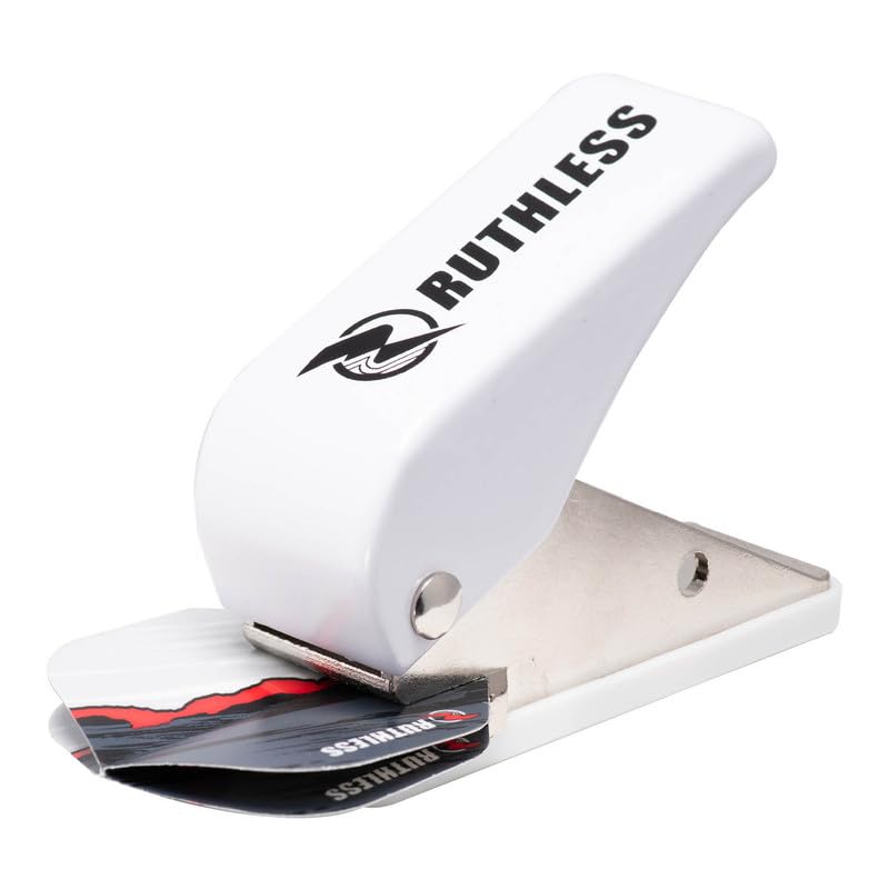 RUTHLESS Dart Flight Punch Pocket Size Easy to Use Darts Accessory, White (X3027) - Image 2