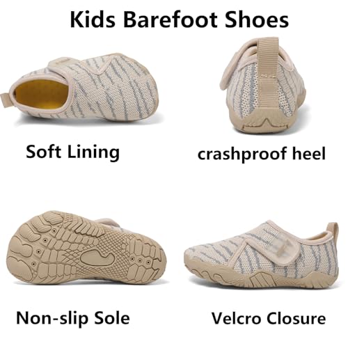 Mnplciea Toddler Barefoot Shoes Quick Dry Water Shoes Non-Slip Lightweight Swim Sneaker2