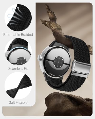 Correas elásticas trenzadas para Google Pixel Watch 45mm miniatura 4