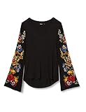 , , , , 213, Pullover Desigual Damen TS_Claudina T-Shirt, Schwarz (Negro 2000), Medium