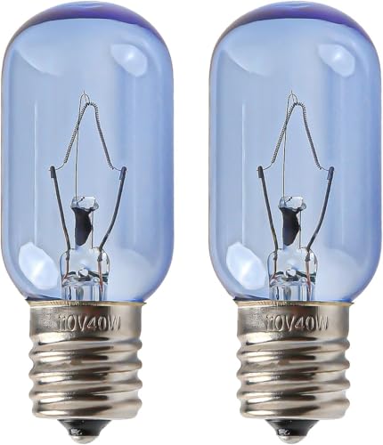 Estpod 297048600 241552802 Refrigerator Light Bulb 40W T8 E17 Compatible with Frigidaire Kenmore Whirlpool Electrolux KitchenAid – Replaces AP3770086 AH976993 EA976993 EA1149215 – Pack of 2