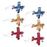 Atractivo de la aviación retro: el avión biplano de hierro retro la de la aviación vintage, lo que lo convierte en pieza destacada para la decoración de la sala de aviones o exhibiciones de oficina, avión de fundición a presión de metal, decoración de aviones vintage