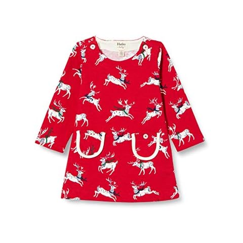 Hatley Baby Girls' Prancing Deer Dress Cover