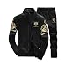Produktbild SuperSU Männer Herbst Winter Verdicken Sweatshirt Top Hosen Sets Sport Anzug Trainingsanzug Herren Jogginganzug für Männer Sportanzug Freizeitanzug Jogginghose + Zip Sweatshirt Oberteil
