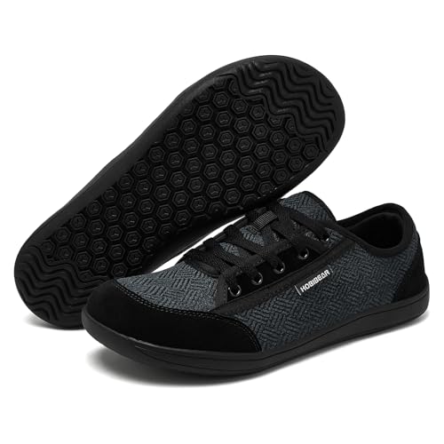 Image of HOBIBEAR Barefoot Shoes for Women Men Zero Drop Sole Wide Toe Box Walking Sneakers