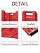 Extra large L-Shaped ABS Plastic Flood Barrier Panel, Emergency Waterproof Guard for Home, Garage, Basement, Portable Anti-Flooding Defense Program,10Pcs