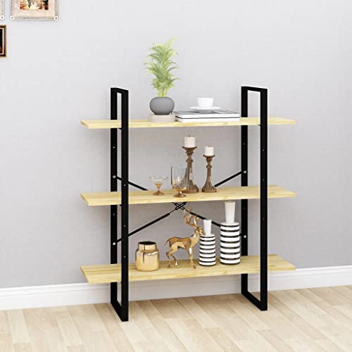 homiuse BüCherregal 100 x 30 x 105 cm, marrón, estrecha, pequeña estantería de almacenamiento, estantería para niños, estantería de metal, estantería estrecha, estantería de cocina, fácil de montar