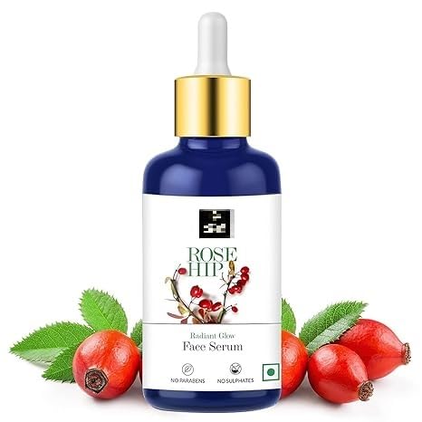 SP Rose Hip Radiant Glow Face Serum 30 ml Light Weight Non Greasy Moisturizing Formula For All Skin Types, Natural, No Parabens & Sulphates, No Animal Testing