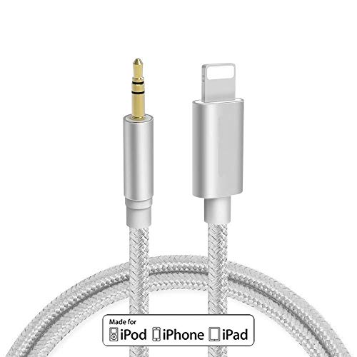 Aux Cord for iPhone 3.5mm Aux Cable for Car Compatible with iPhone Xs/XR/X/8/8Plus/7