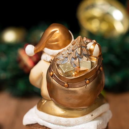 Statue de Père Noël en résine pour centre de table festif - 8