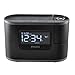 Homedics Recharged Alarm Clock & Sound Machine, Black