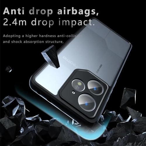 Image of REALCASE Shockproof Hybrid Armor Back Cover Case for Realme Neo 7 5G | 360 Protection | Crystal Clear Hard Back Transparent Cover for Realme Neo 7 5G