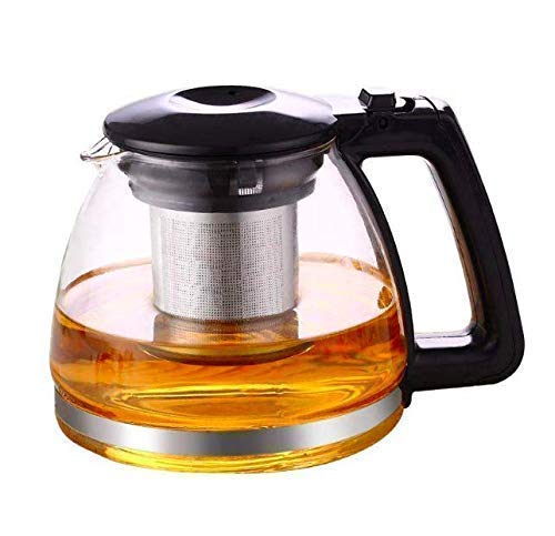 Kettle Teapot Glass Tea Pot Carafe Glass Kettle Borosilicate Glass Teapot/Kettle Set of 1 with Not Heat Resistant Clear Glass Loose Leaf Kettle Teapot