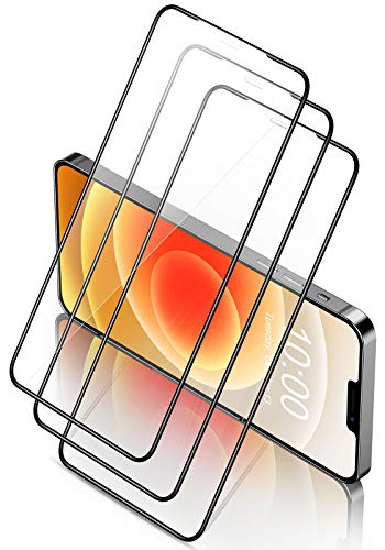 Cocoda [3 Piezas Protector Pantalla para iPhone 12 Mini, [Marco Instalación Fácil] [Dureza 9H][Sin Burbujas] Cobertura Completa Cristal Templado Ultra Transparente Compatible con iPhone 12 Mini-5.4u0094