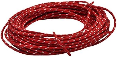 Red Vintage Cloth Covered Wire 25ft
