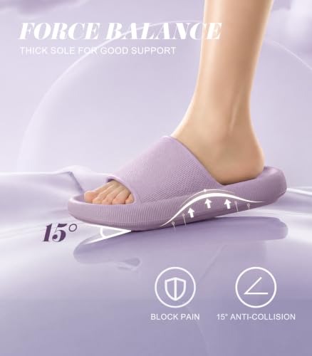 Image of Leevar Cloud Slides for Women and Men - Soft, Comfy, Relax Cloud Slippers, Thick Sole, Non-slip Slides for Men, Easy to Clean, Shower, Swimming, Beach, Indoor and Outdoor Slides for Men