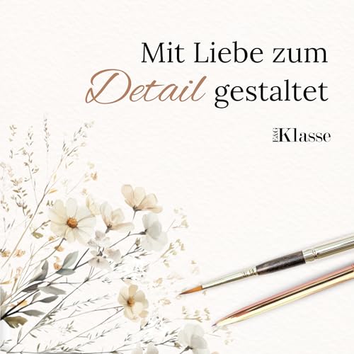 Briefpapier/Briefumschlag Set edel in Beige mit Wildblumen bedruckt 2 seitig A4 120 g/m² c6 80 g/m² von 10 bis 100 Blatt mit Umschlägen Kuvert vintage (20 Briefpapier MIT 10 Umschlägen)