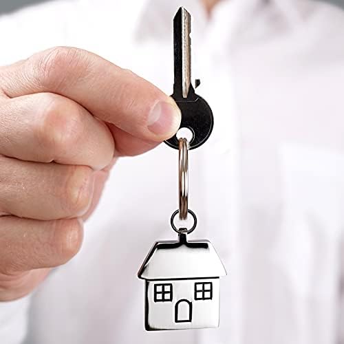 Miniatura 6 de Hotop 50 anillos negros para llaves, anillos redondos de metal resistente para organización, accesorios de manualidades (0.59 pulgadas)