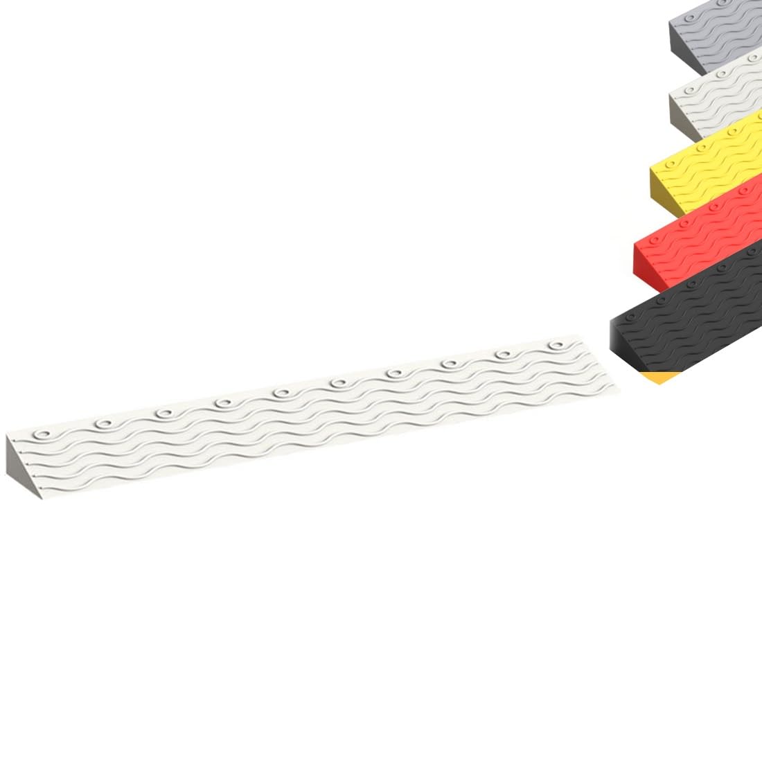 Rampas para Umbrales, Rampas Portátiles para Sillas De Ruedas, Escalones, Scooters De Movilidad, Rampas(White,99x12x5.5(LxWxH) cm)