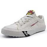 Bear&Tiger Tigerbear Taurus Canvas Shoes for Women and Men - White Fashion Sneakers - Lace up Sneake
