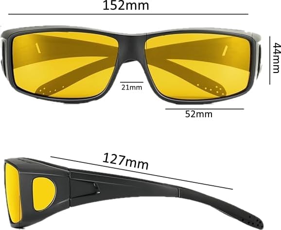 Success Eyewear Night Driving Glasses Anti Glare Night Vision Yellow Tint Glare Reducing Fit Over Sunglasses Men Women - Image 7