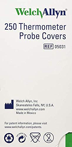Welch-Allyn Disposable Probe Covers for SureTemp Plus 690 Thermometer - Qty of 250 (2 Pack) (2 Pack)