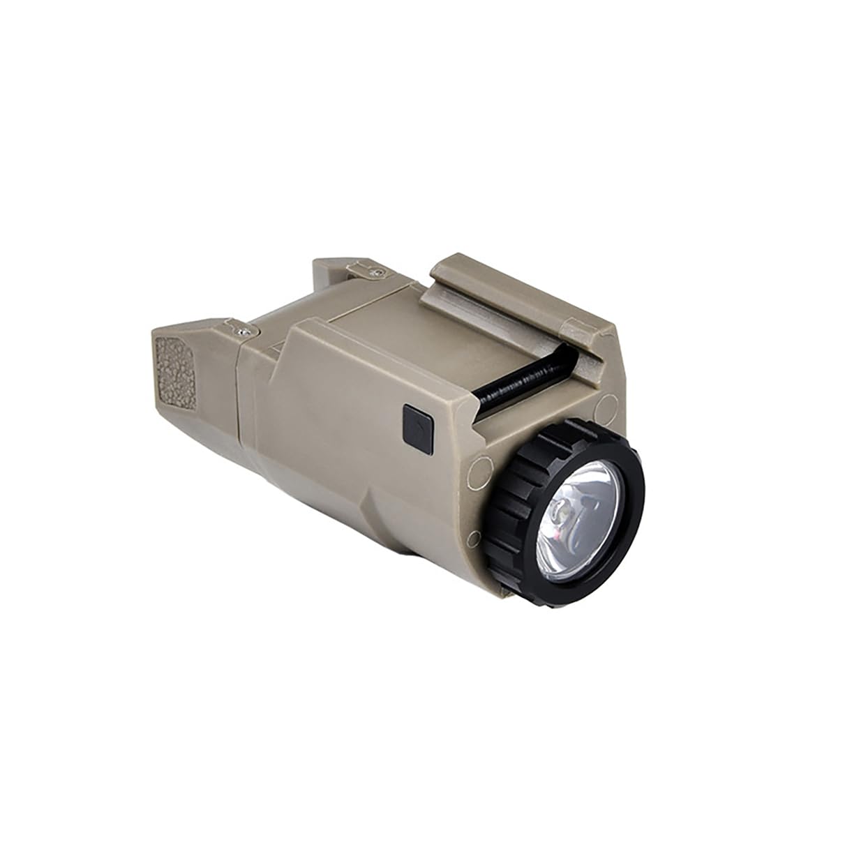 Aimsniper ALP-C Tactical Flashlight，210 Lumens LED Lightweight Compact Rail-Mounted Light Torch，Constant/Momentary/Strobe Modes，for Universal 20mm Rail (DE)